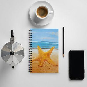 Starfish spiral notebook